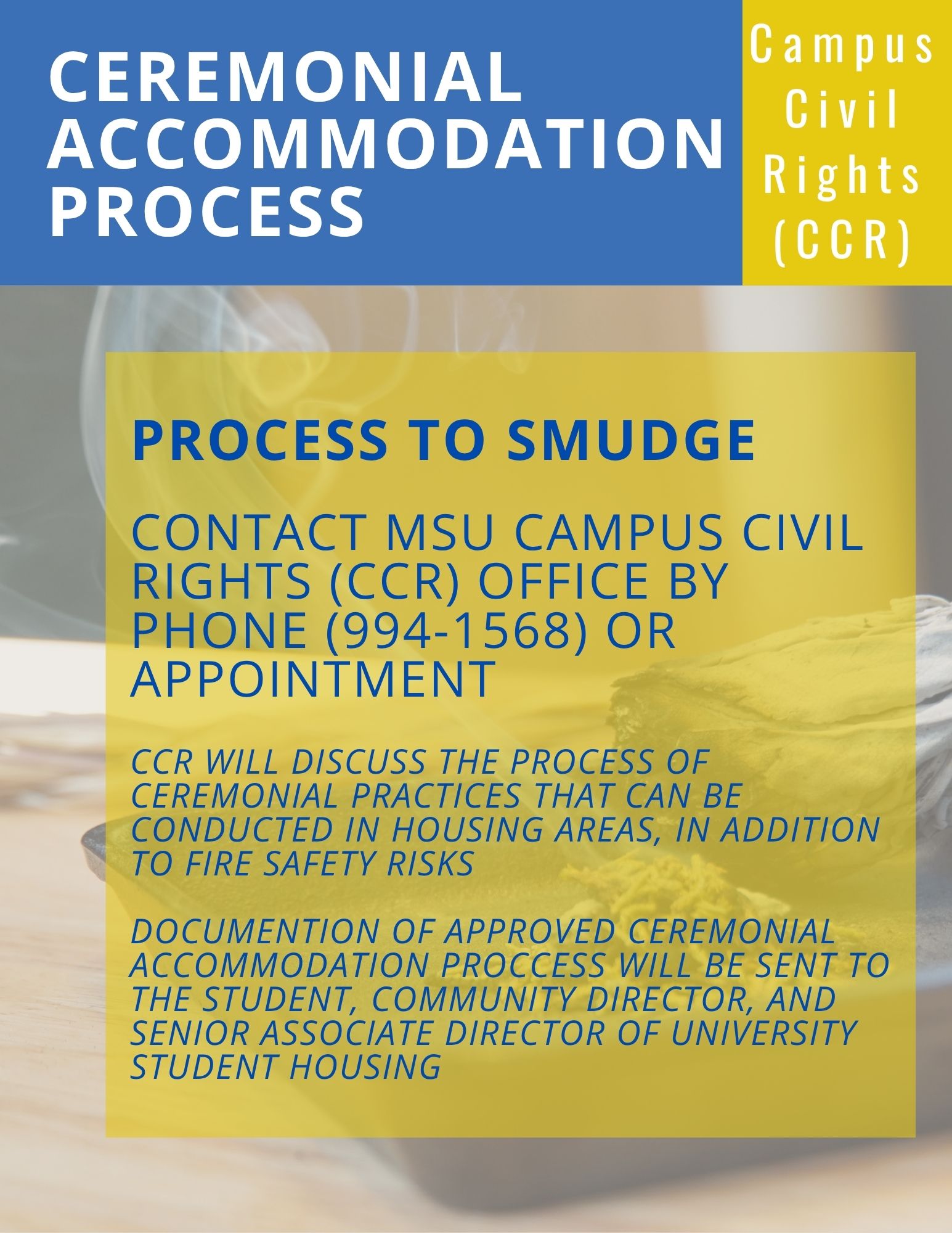 Ceremonial and Smudging Policy