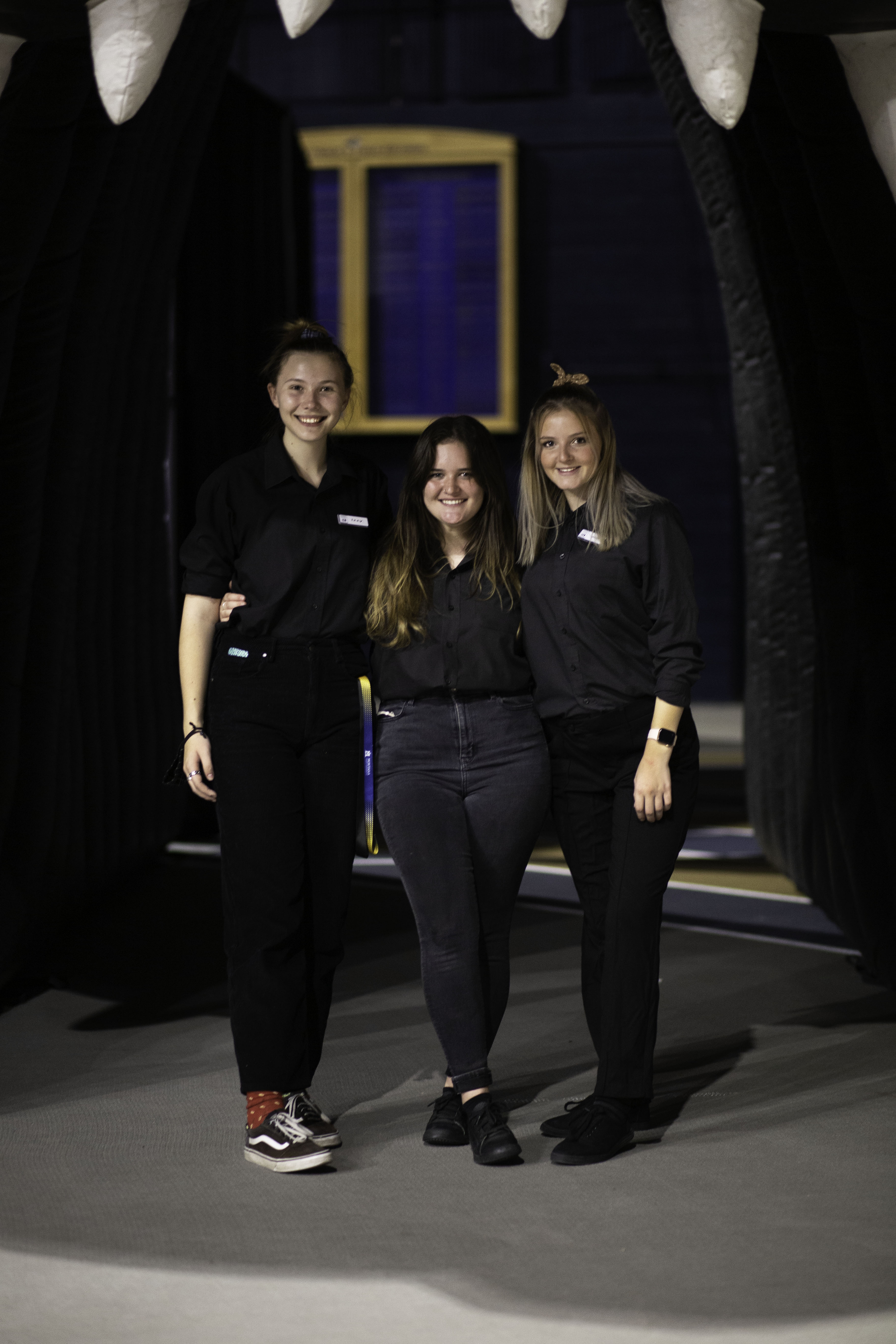 Student employees working as caterers