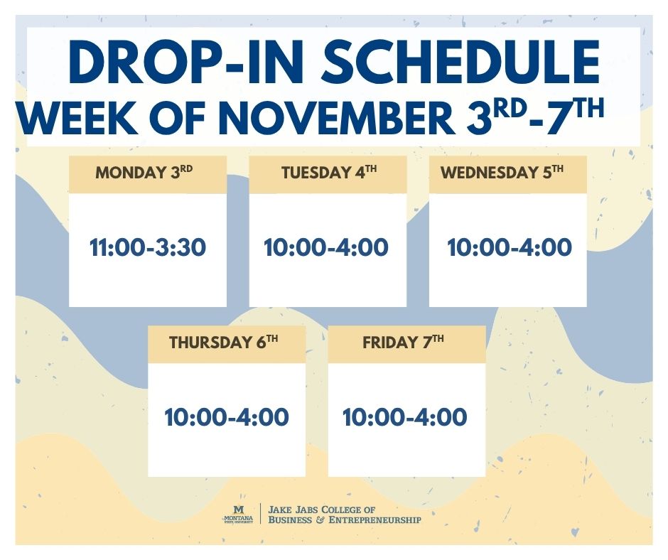 November 3-7 drop in