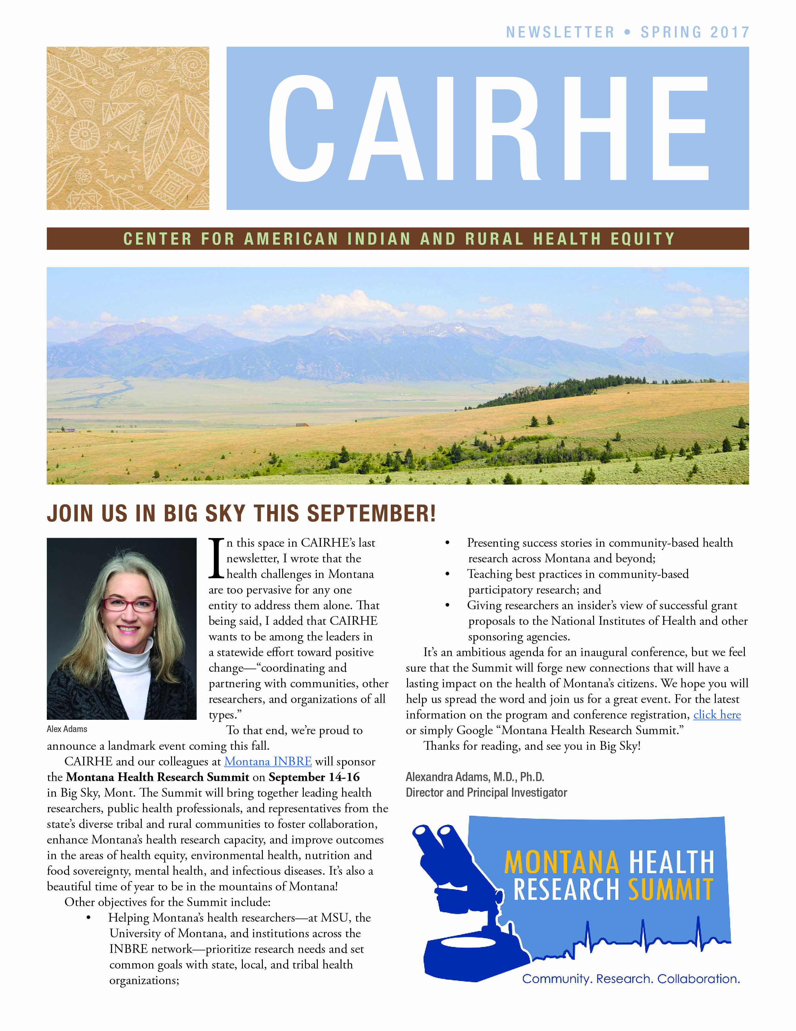 CAIRHE spring newsletter