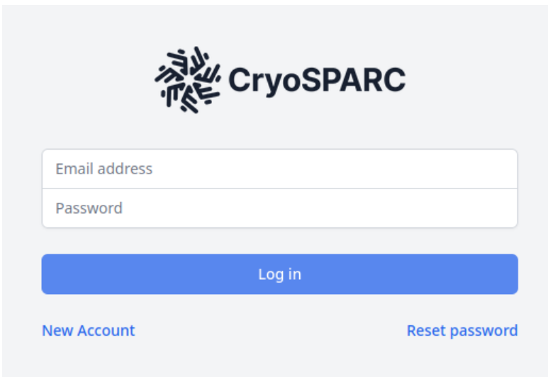 CryoSPARC account registration