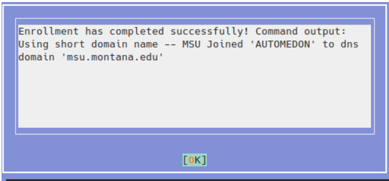 Active directory enrollment