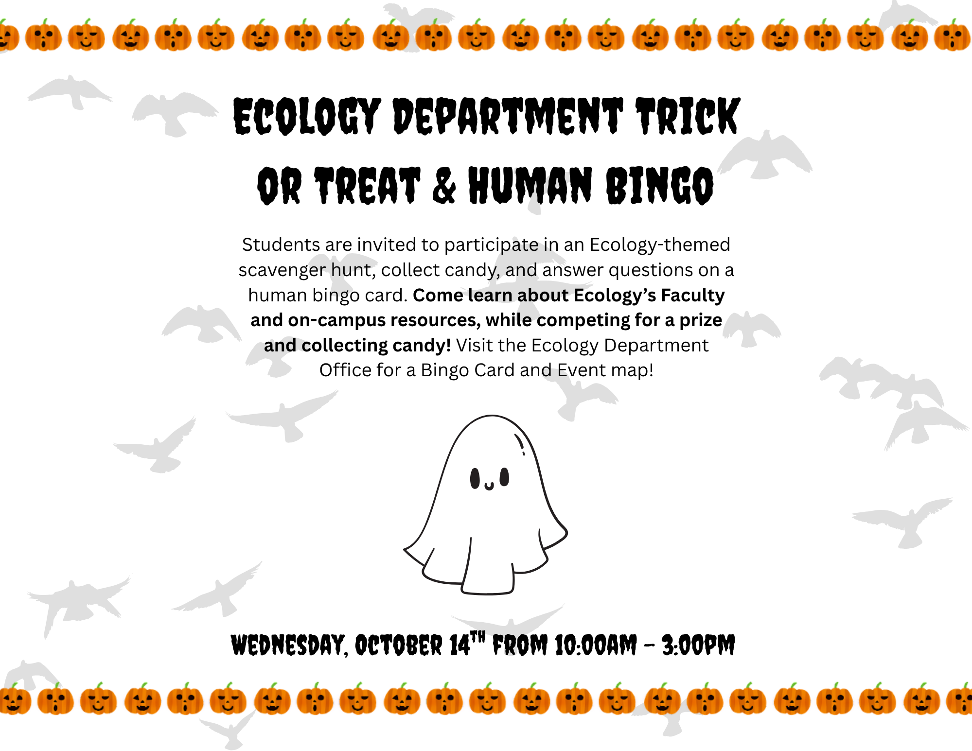 Trick or Treat Wednesday October 14