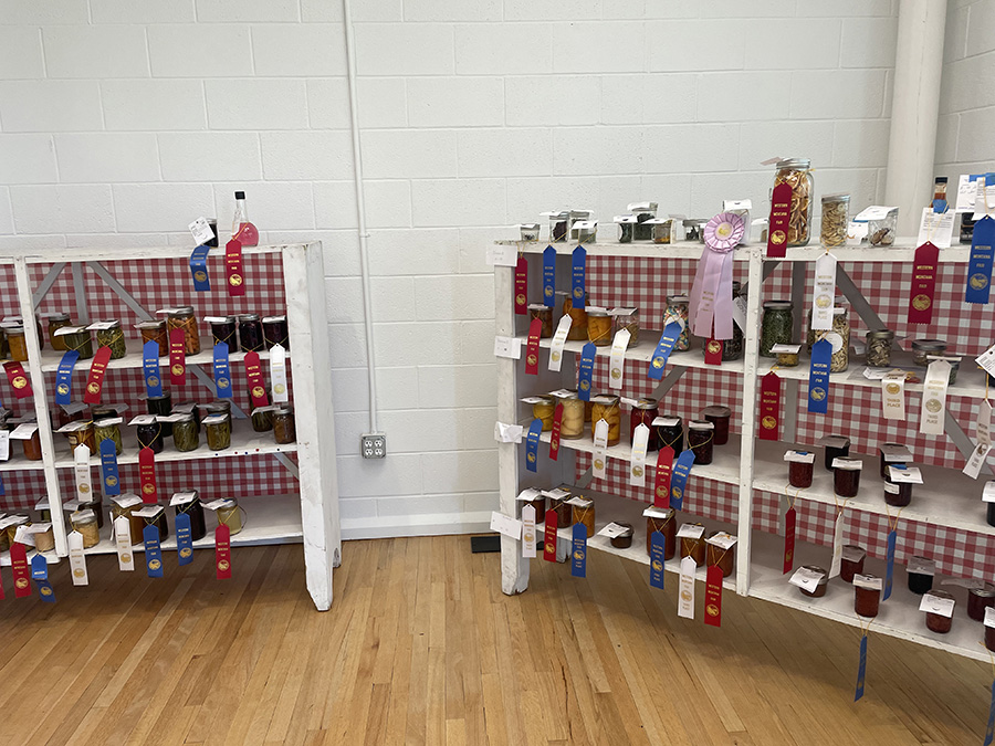 Canning entries at the Western Montana Fair