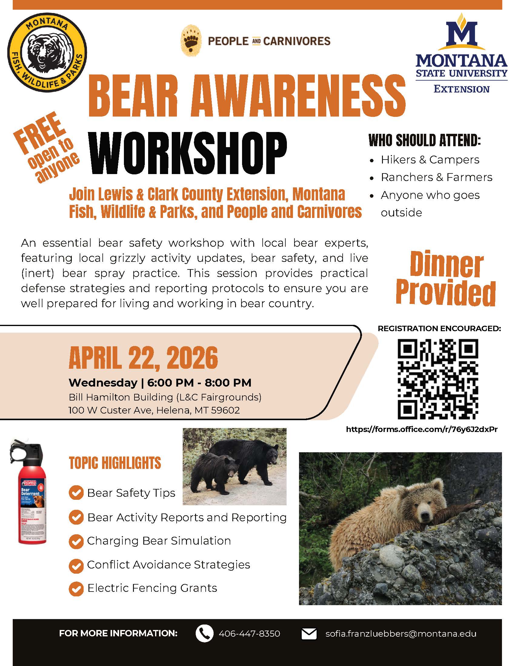 Bear Awareness Worksop Flyer