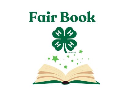 Book with 4-H Clover above it.