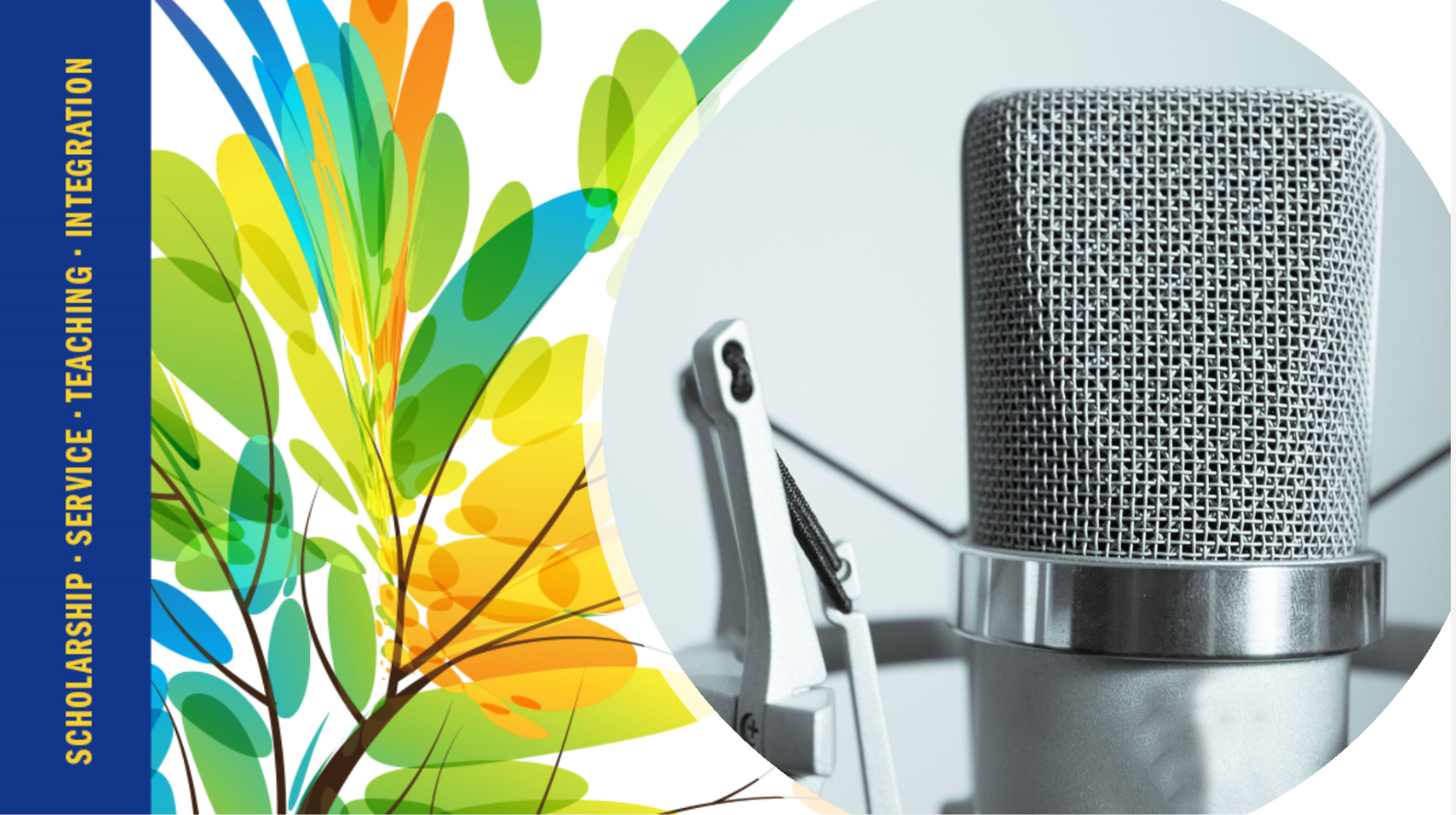 Center for Faculty Excellence podcast icon of a microphone.