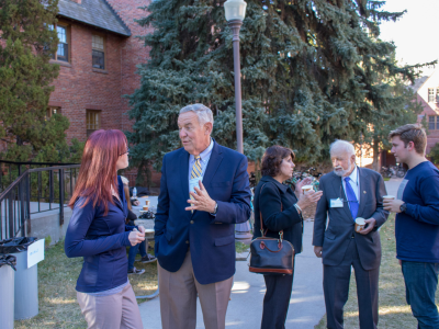 Honors College faculty and board members during the fall reception.