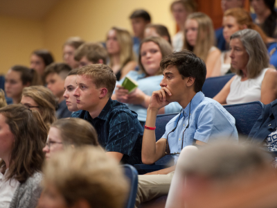 Students engaged in lecture.