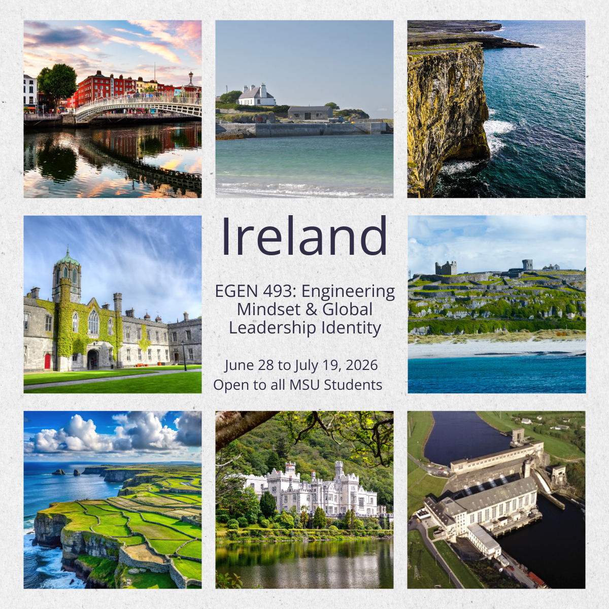 Ireland Faculty-Led Study Abroad Program Ireland Faculty-Led Study Abroad Program