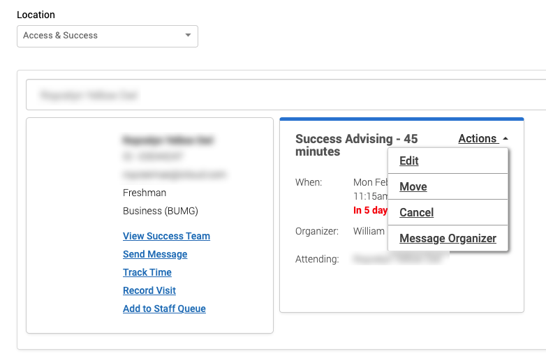 edit an appointment