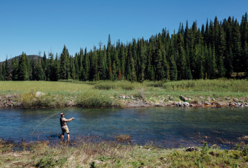 student fishing 