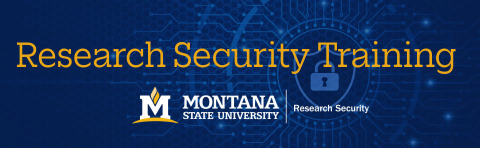 Research Secuirty Training Banner
