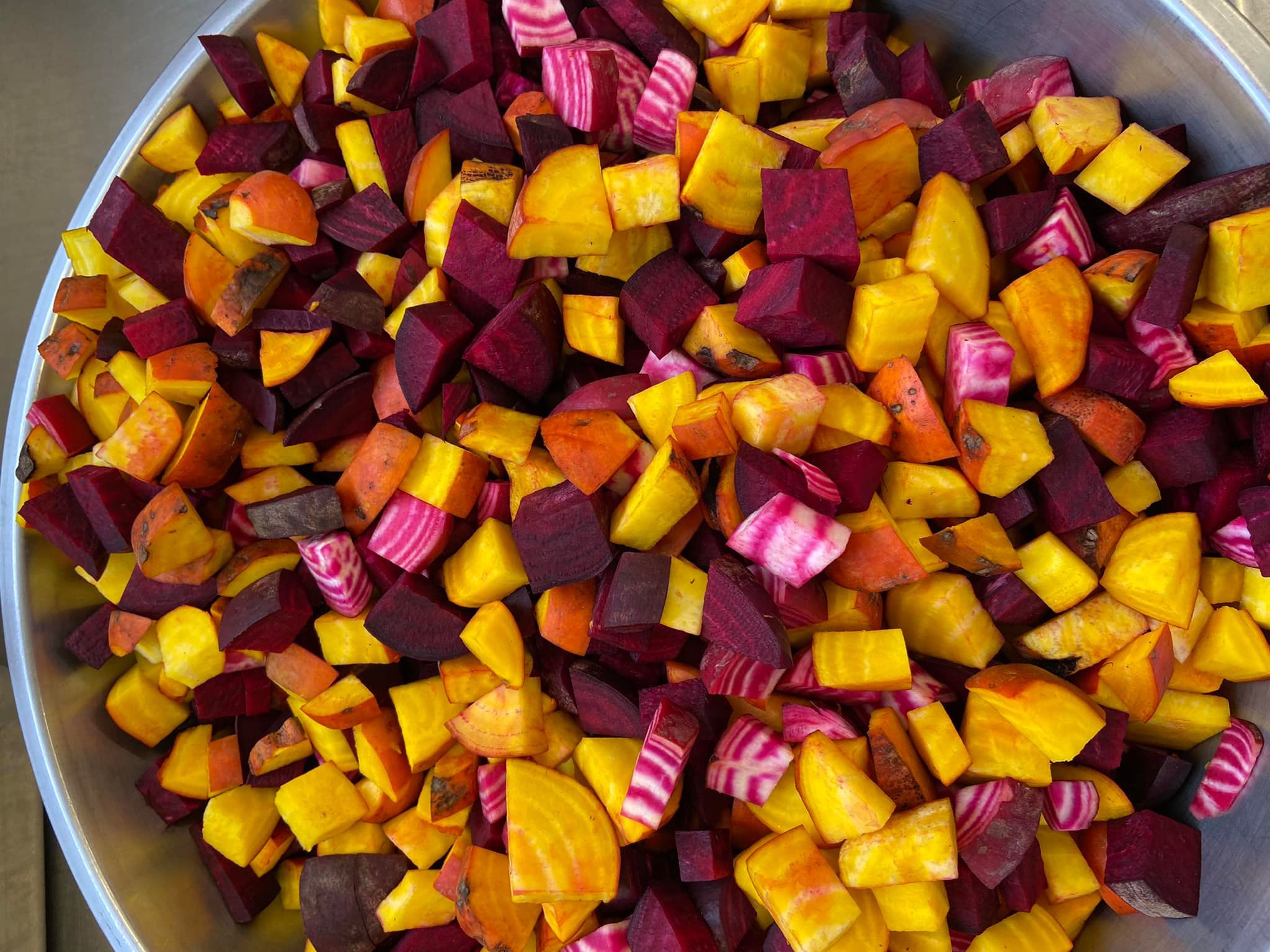 Bowl of mixed beets