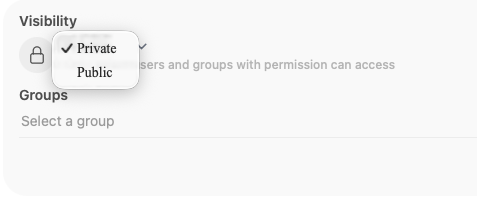 Private Public Selection Tool