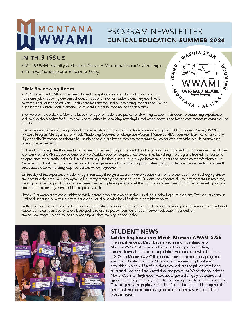 Clinical Phase Newsletter Summer 2026 Page 1