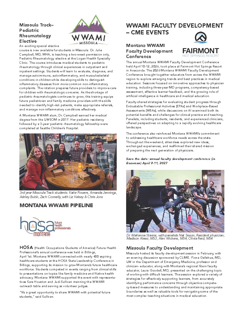 Clinical Phase Newsletter Summer 2026 Page 3