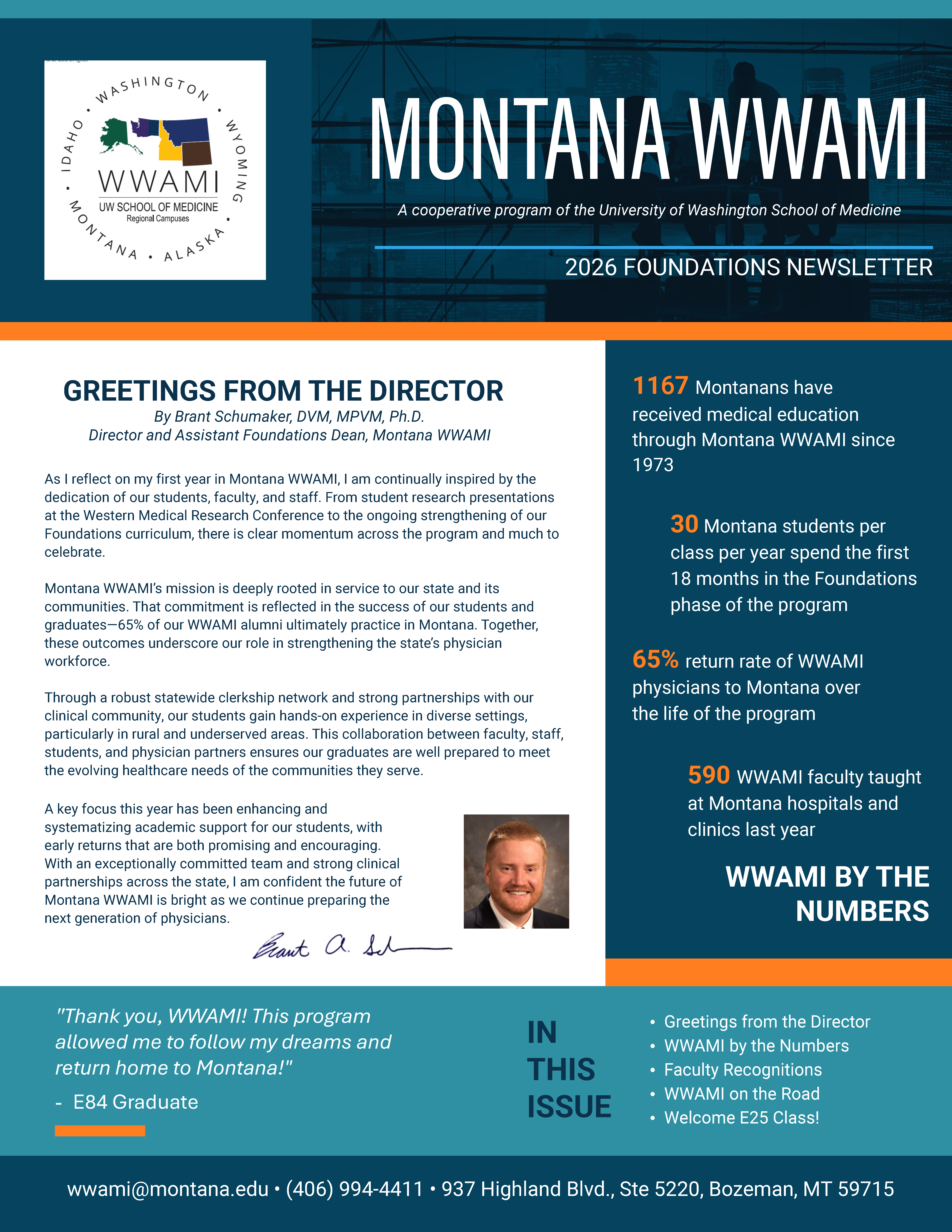 MT WWAMI Foundations Newsletter 2026 Page 1