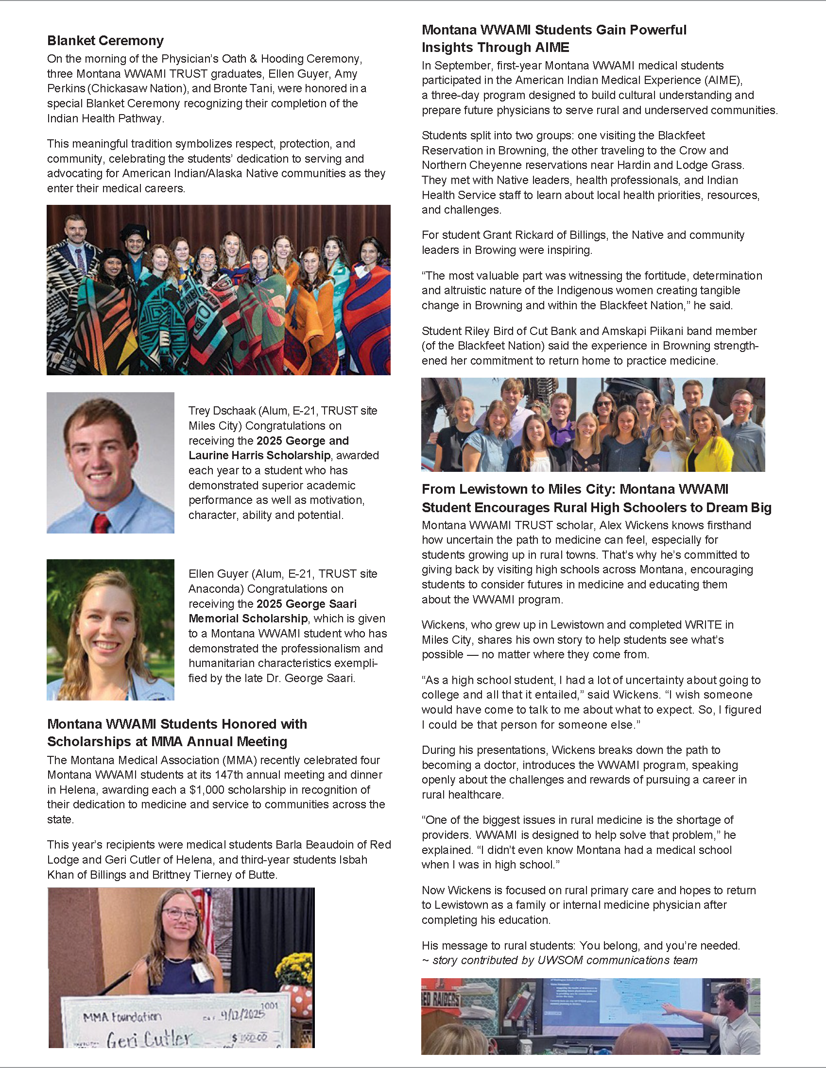 MT WWAMI Rural Newsletter 2025 Page 3